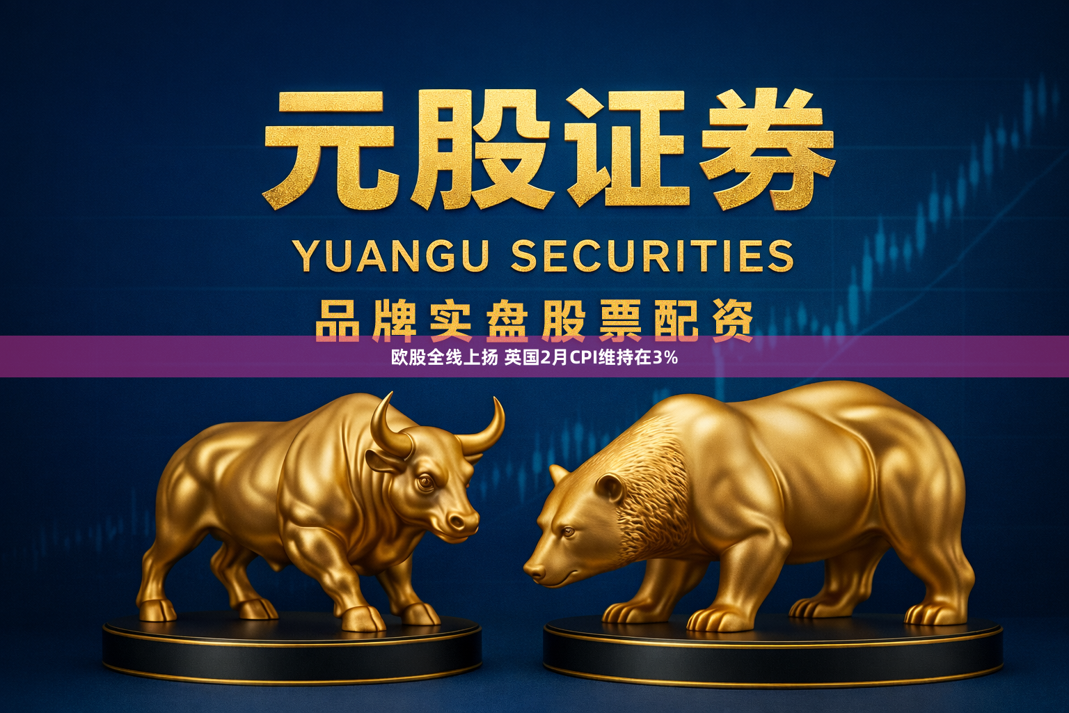 欧股全线上扬 英国2月CPI维持在3%